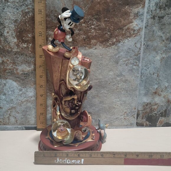 Walt Disney Mickey Mouse 100th Year Celebrating A Legacy Water Globe Statue - Picture 7 of 16